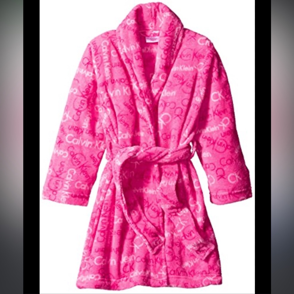 Calvin Klein Pink Logo Robe